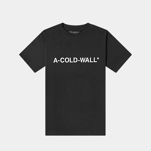 당일배송어콜드월 남성 로고 프린팅 블랙 반팔 ACWMTS063 BK