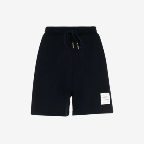 23SS 톰브라운 사이드 벤트 RWB 트리밍 피케 립 쇼츠 피케 립 거싯 스트라이프 쇼츠 FJQ088A 00050 415