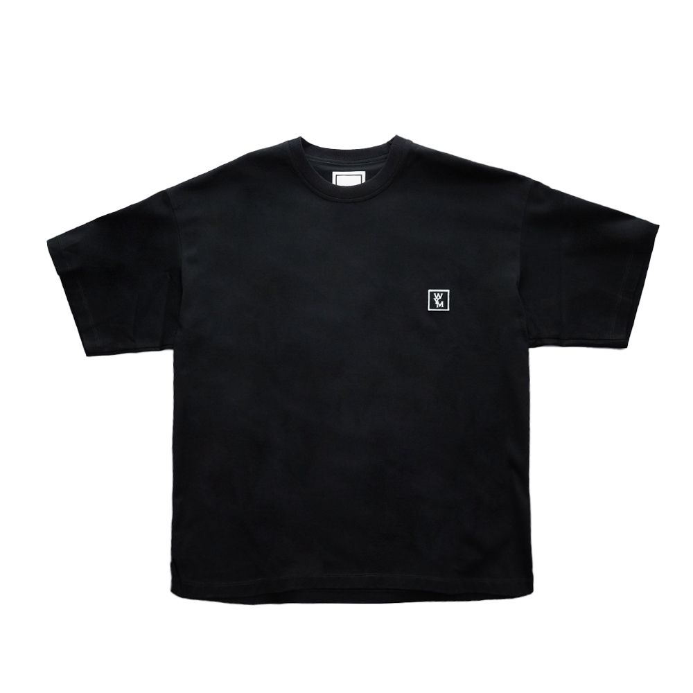 당일배송우영미 남성 로고 백자 프린팅 라운드넥 반팔티셔츠 블랙 W233TS03708B