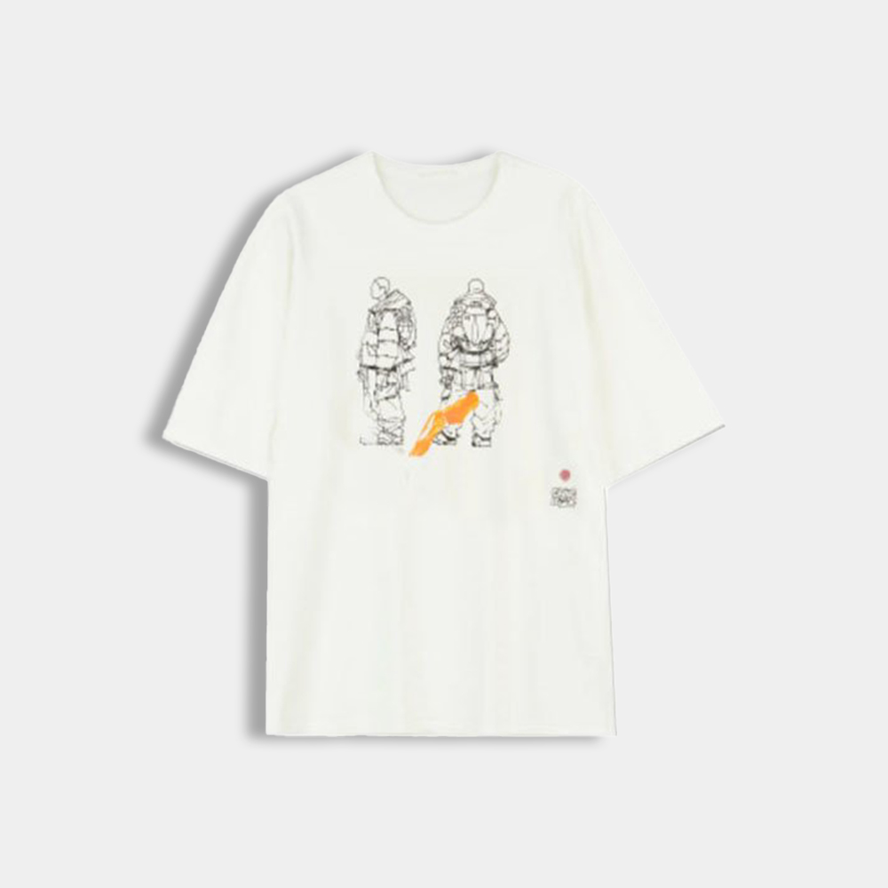 당일배송텐씨 남성 로고 프린팅 라운드 루즈핏 반팔티셔츠 화이트 22CTCUH02094 A06338 102