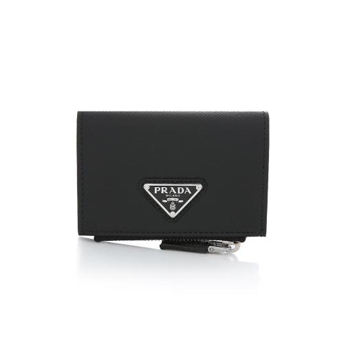 [국내/당일]23FW 2MC085 QHH F0002 프라다 삼각 로고 바이폴드 카드지갑