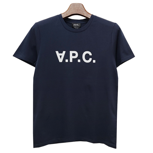 [논현 더팩토리](당일) 아페쎄 VPC 벨벳 로고 반팔티 다크 네이비 (COBQX H26943 IAK)