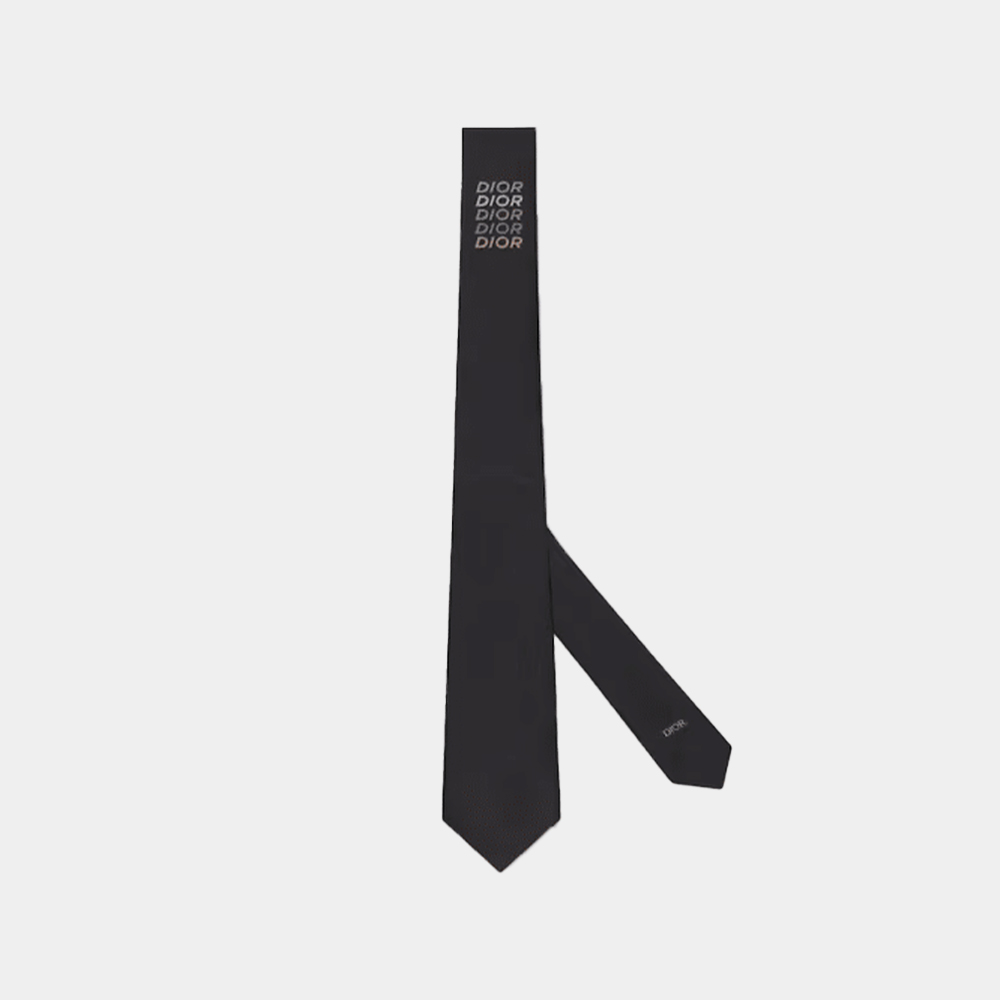 당일배송디올 남성 멀티 실크 넥타이 블랙 41C1047B0902 989