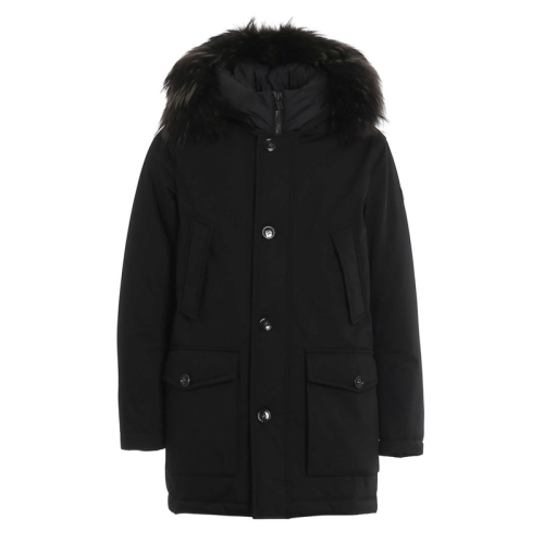 울리치 퍼 인서트 다운 후드자켓 블랙 남성 CFWOOU0208MRUT2194 100