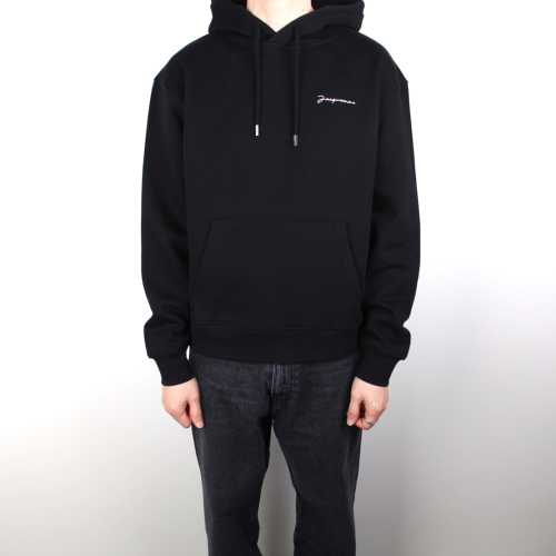 [클로딩캡슐] 브로데 로고 후드 블랙 226JS310