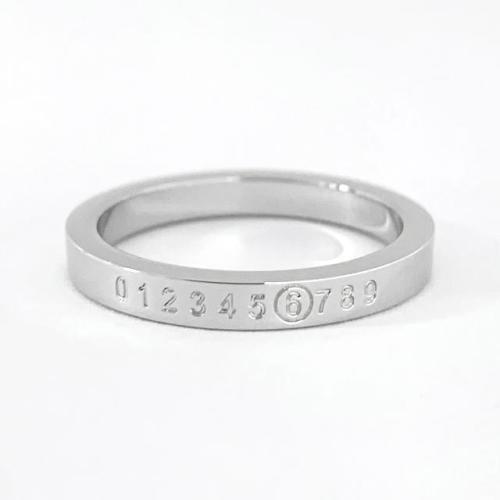 [논현 더팩토리](당일) 24SS MM6 메종 마르지엘라 인그레이빙 반지 하자 세일 (SM6UQ0059 P6469 951)