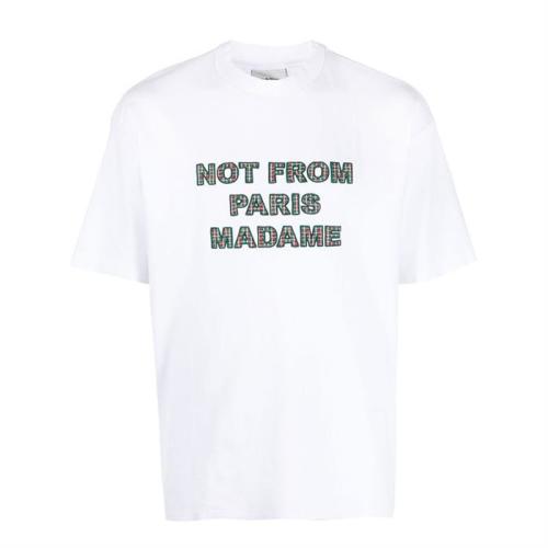 당일 드롤드무슈 슬로건 반팔티 화이트 TS137 CO002