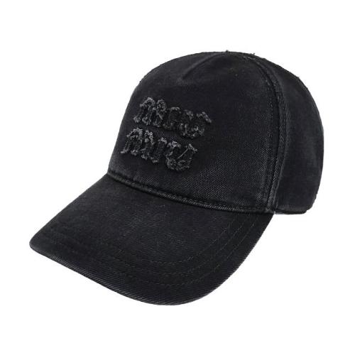 [논현 더팩토리](당일) 24FW 미우 미우 토널 자수 로고 데님 볼캡 모자 (5HC179 2CL4 F0002)