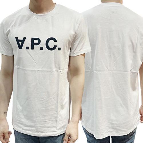 [논현 더팩토리](당일) 아페쎄 남성 VPC 벨벳 로고 반팔티 화이트 (COBQX H26586 IAK)