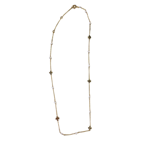 [논현 더팩토리](당일) 24SS 토리버치 KIRA 키라 펄 네클리스 목걸이 골드 펄 (136782 137)