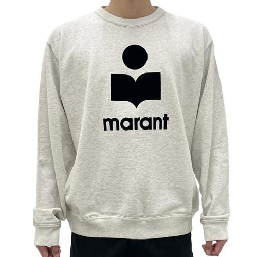 [논현 더팩토리](당일) 24SS 이자벨마랑 남성 MIKOY 벨루어 로고 맨투맨 (SW0029HA B1M18H 23EC)