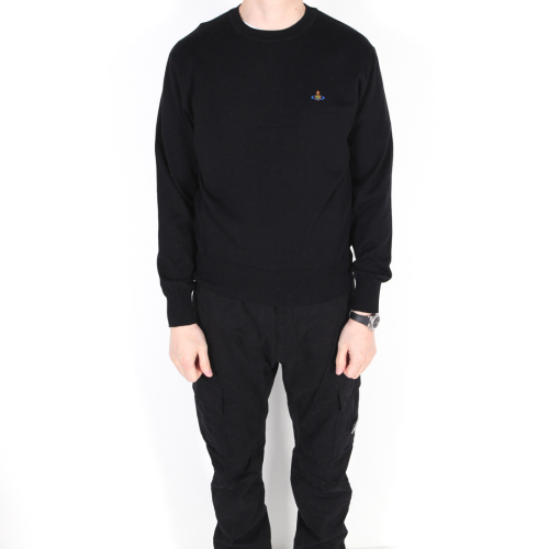 [클로딩캡슐] 23FW 캐시미어 블렌드 ORB 니트 블랙 2701000O