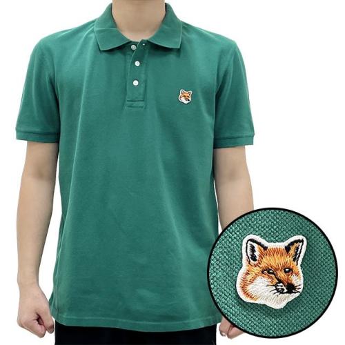 [논현 더팩토리](당일) 24SS 메종키츠네 폭스헤드 패치 폴로 반팔티 파인 그린 (LM00208KJ7002 P373)