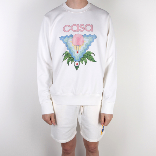 [클로딩캡슐] MEMPHISICON 맨투맨 아이보리 JTP001