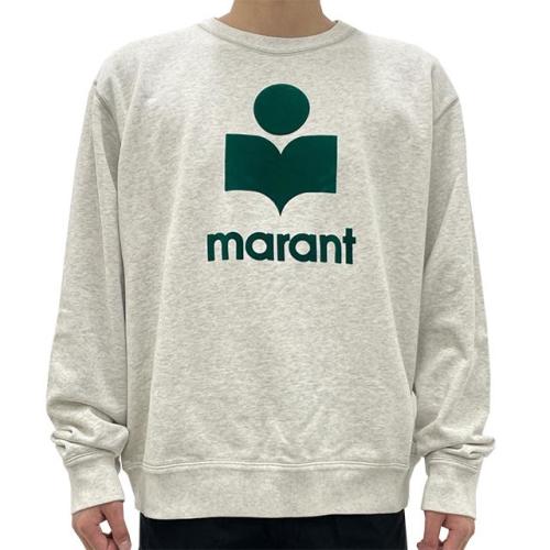 [논현 더팩토리](당일) 24SS 이자벨마랑 남성 MIKOY 벨루어 로고 맨투맨 (SW0029HA B1M18H ECED)