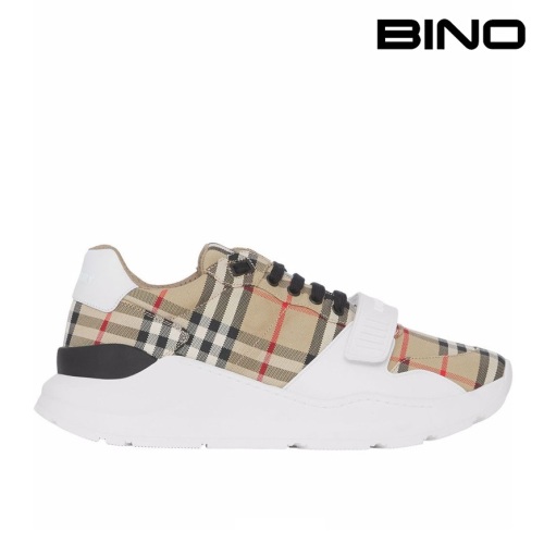 버버리 남성 체크 벨크로 스니커즈 8048577