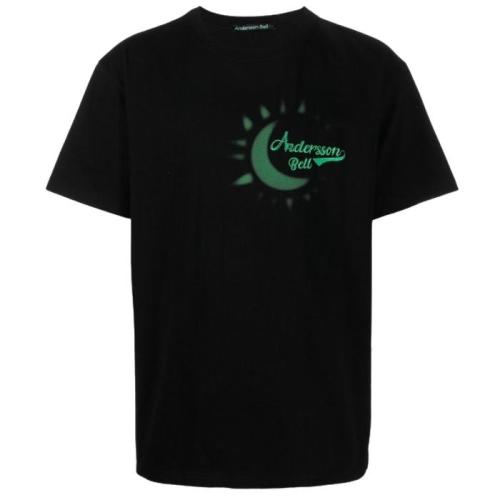 [킥샵/당일] 24SS 앤더슨벨 써니 로고 티셔츠 ATB901U BLACK