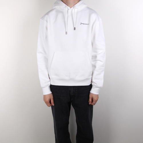 [클로딩캡슐] 브로데 로고 후드 화이트 226JS310