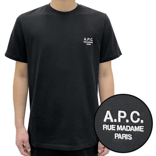 [논현 더팩토리] 아페쎄 남성 RAYMOND 자수 로고 반팔티 하자 세* (COEZC H26840 LZZ)