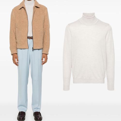 제이린드버그 [국내배송] 24FW 남성 터틀넥 울 니트 스웨터 FMKW11607