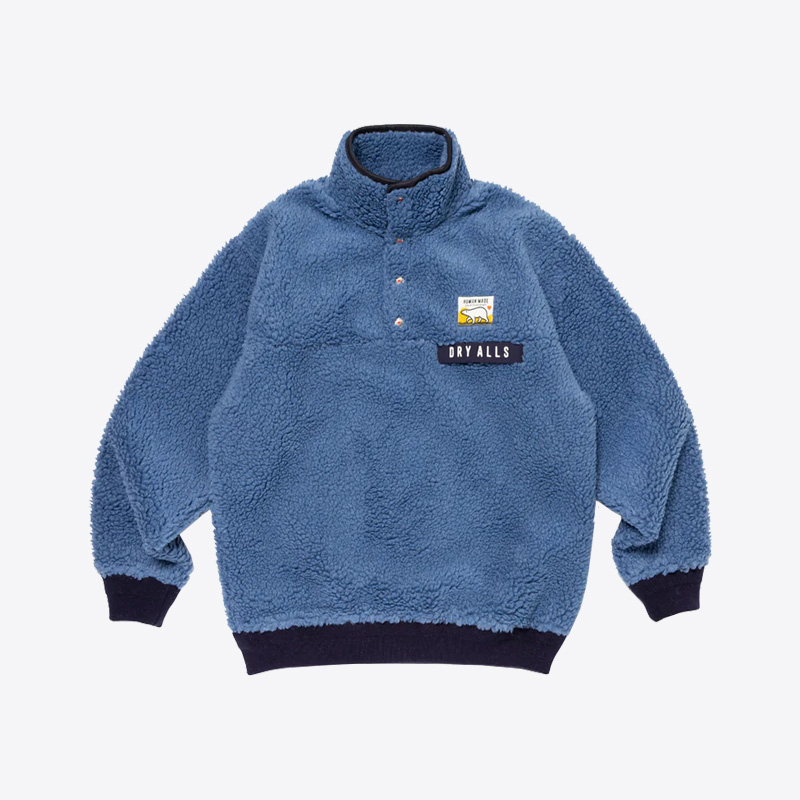 당일배송휴먼메이드 보아 플리스 풀오버 자켓 (블루) HM26JK036