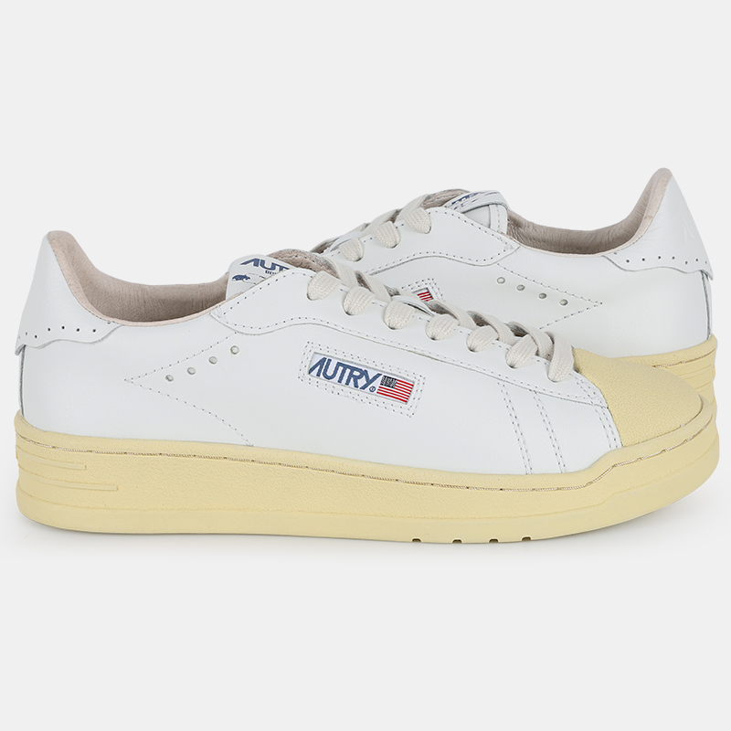 디몬트 22 S/S 오트리 남성 BOB LUTZ 로우탑 스니커즈(올화이트) BLLM TC01