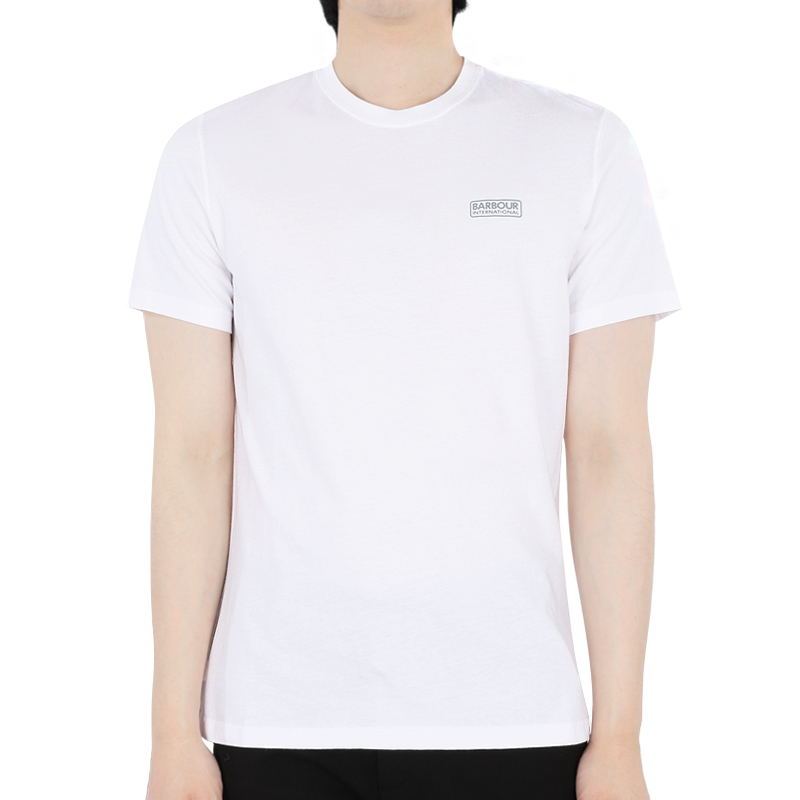 디몬트 23 S/S 바버 남성 인터내셔널 에센셜 스몰 로고 반팔(화이트) MTS0141 MTS WH11