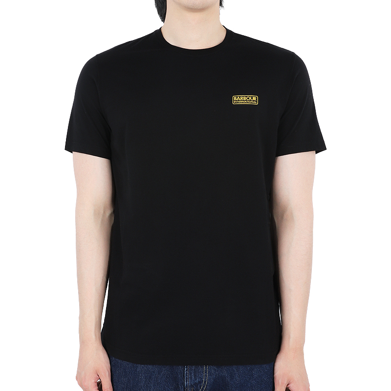 디몬트 23 S/S 바버 남성 에센셜 스몰 로고 코튼 반팔(블랙) MTS0555 MTS BK11