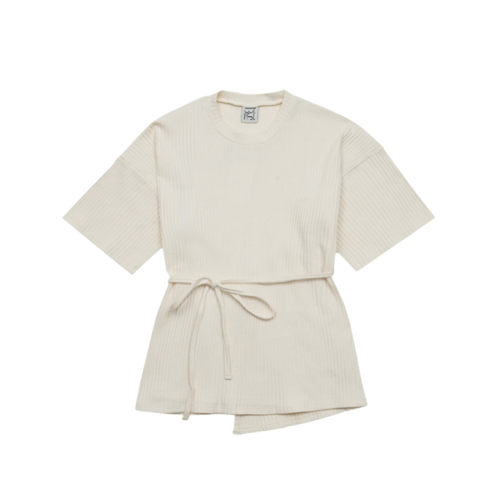 베이스레인지 SHAW 블랙 숏 슬리브셔츠 FSHT-RIB-000-OW