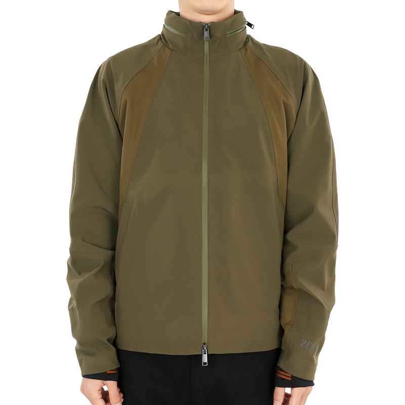 디몬트 23 F/W 에르메네질도제냐 테크메리노울 스웨트 집업 자켓(올리브그린) UB502A5 BCT827 810