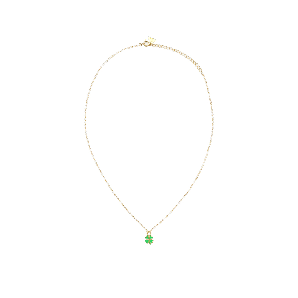 윌헬미나 가르시아 TINY CHARMS ON SKINNY CHAIN/ BLM039-GREEN CLOVER