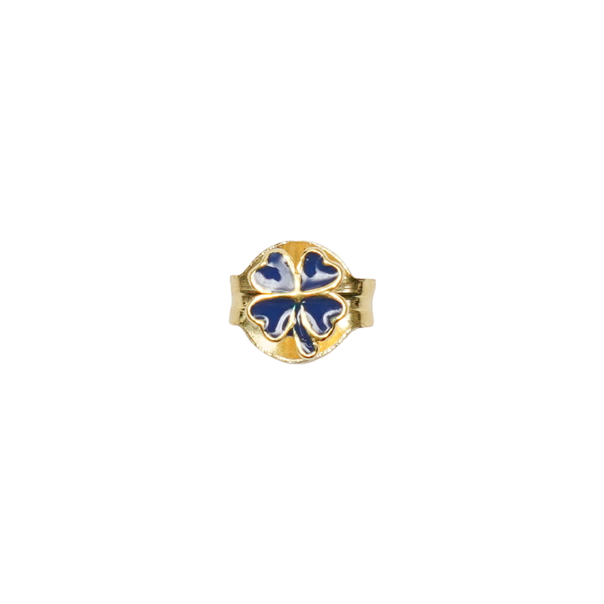 윌헬미나 가르시아 GOLD CLOVER STUD EARRING / BLM031-BLUE