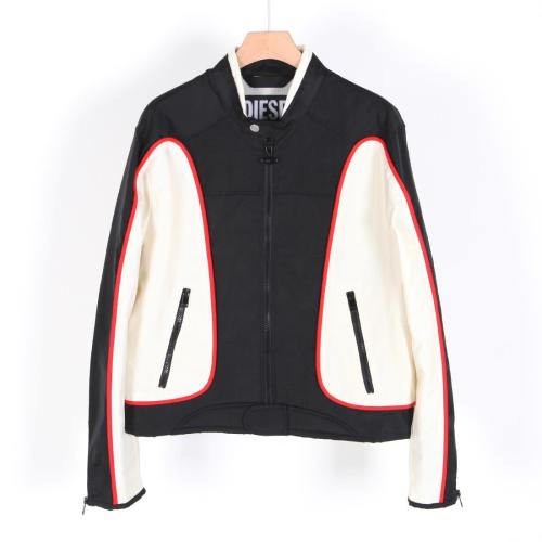 [클로딩캡슐] 24SS J-Blink 바이커 자켓 블랙화이트 A06132