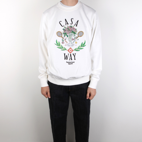 [클로딩캡슐] CASAWAY 맨투맨 아이보리 MF22JTP00115