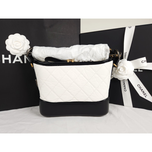 [국내배송] 쇼핑백 풀셋 내장칩 샤넬 가브리엘 호보백 스몰 화이트 A91810 Y61477 C0200