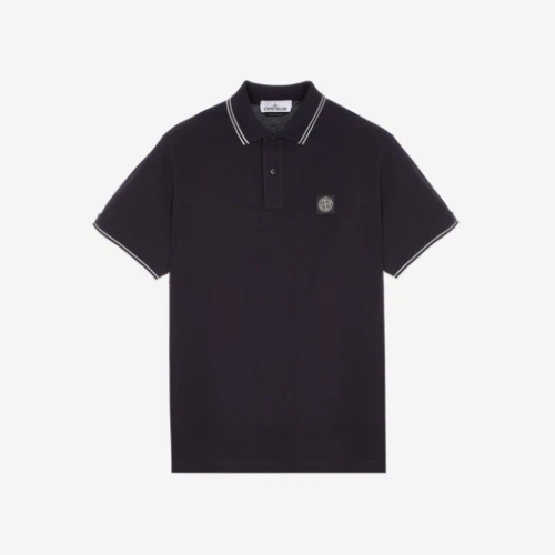 23SS 스톤아일랜드 2SC18 Stretch Cotton Pique Polo Shirt 로고패치 스트라이프 폴로 티셔츠 10152SC18 A0020