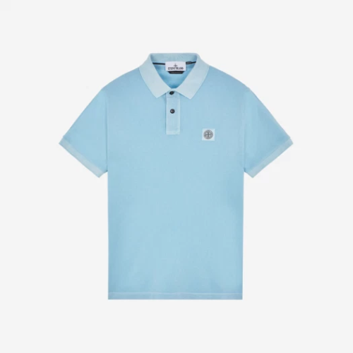 23SS 스톤아일랜드 2SC67 Pigment Dye Pique Polo Shirt 피그먼트 다이 로고 패치 폴로 티셔츠 10152SC67 V0041