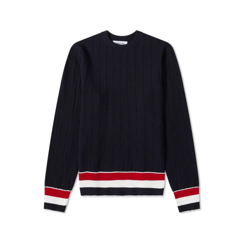 톰브라운 트리밍 풀오버 니트 네이비 남성 MKA384A Y3009 415