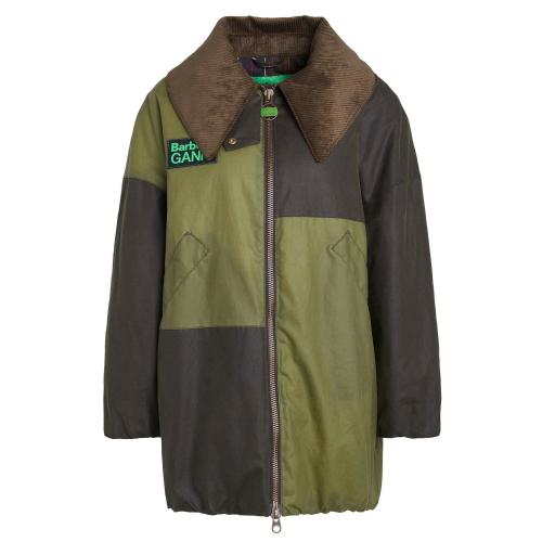 [당일배송]위너스애비뉴 바버 ZoZ X 가니 봄버 왁스 자켓 올리브 LWX1384OL51