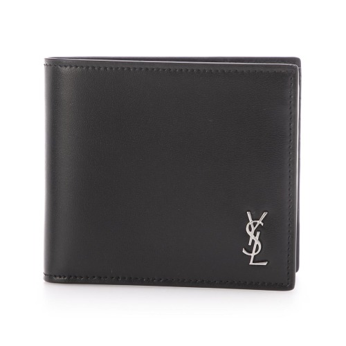 생로랑 실버 로고 반지갑 6077271JB0E