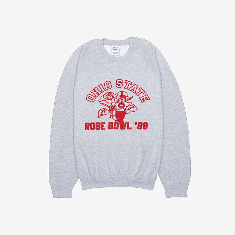 와일드동키 오하이오 프린트 맨투맨 (그레이)